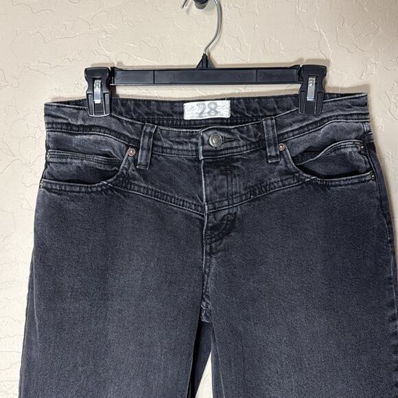 Free people We the free low rise western style straight baggy jeans size 28 - Picture 2 of 8